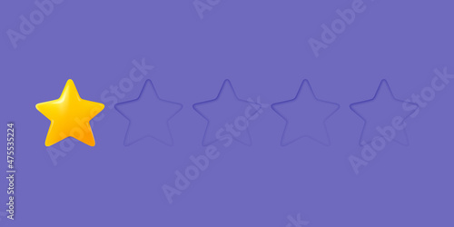 Fotografi Stars rating vector illustration