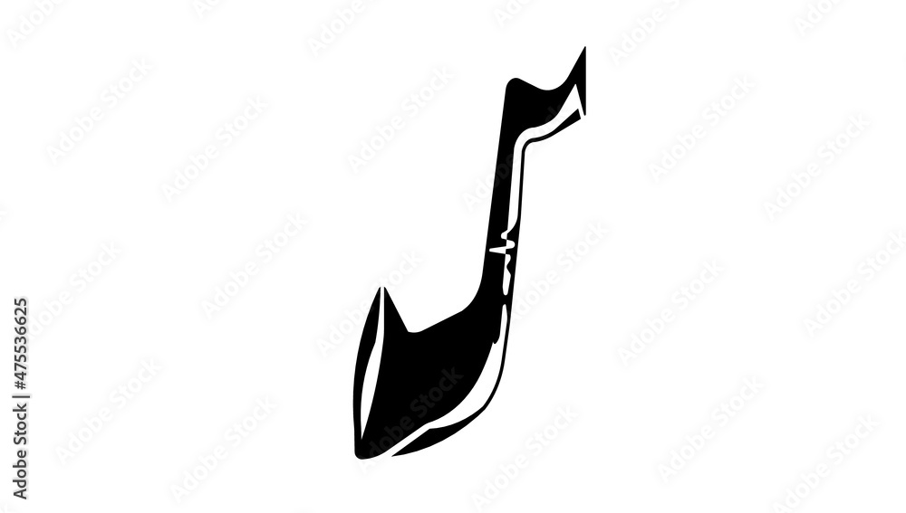 Fototapeta premium illustration of a jazz saxophone