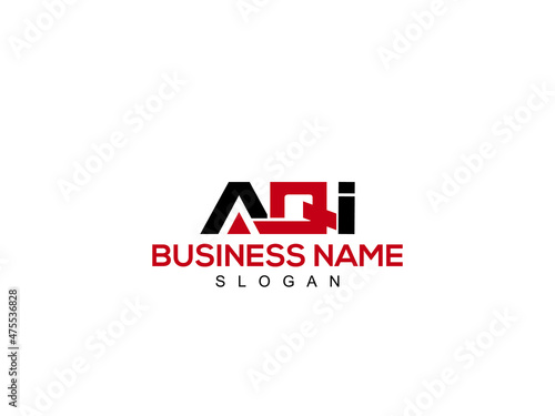 Creative AQI logo and letter aqi logo icon vector image design for your company