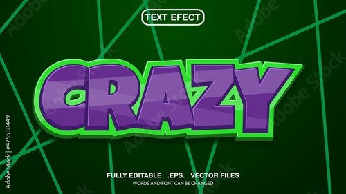 editable text effect scream theme