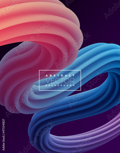 Modern Colorful Liquid Color Background Design. Vector Futuristic Fluid Artistic Illustration. Creative Concept for Banner, Flyer, Wallpaper, Presentation or Communication Poster Design.