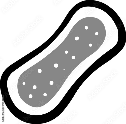 menstrual sanitary napkin icon