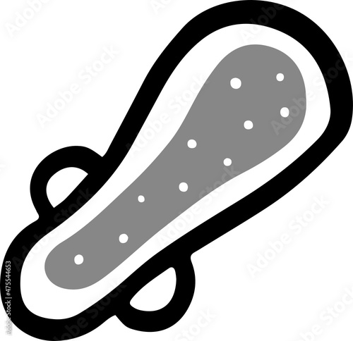 menstrual sanitary napkin icon