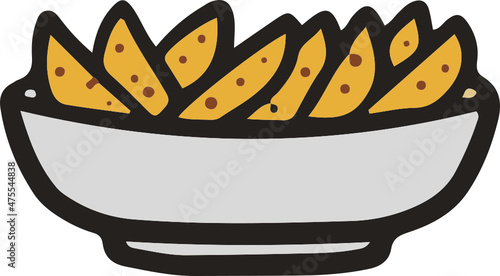 potato hand drawn icon