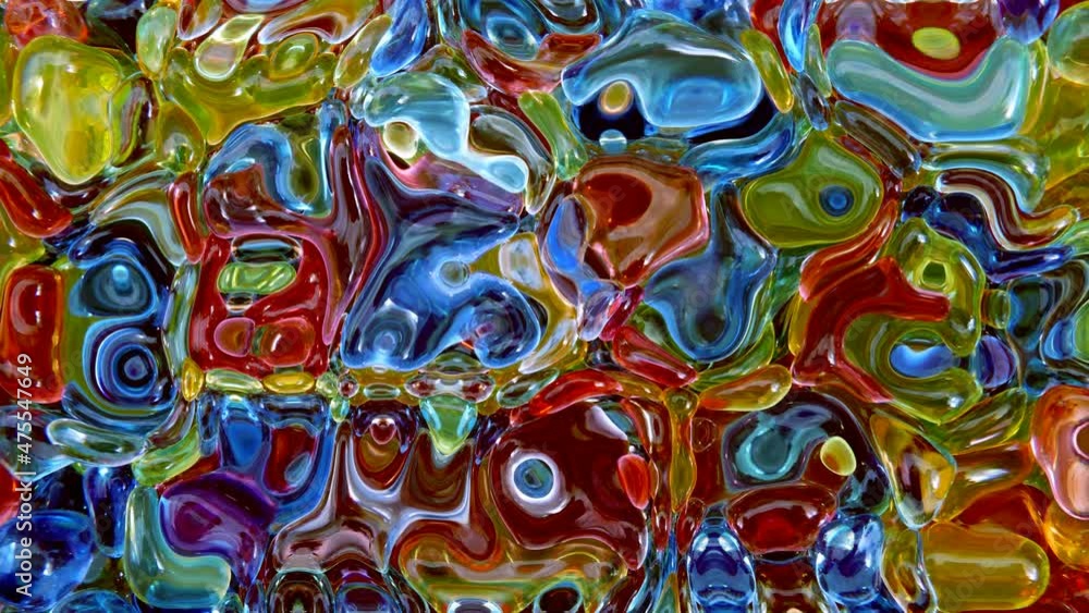 Abstract background liquid motion, blue green red color silky liquid Abstract background liquid motion, blue green red color silky liquid