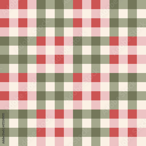 Illustrator vector of green and red checkered pattern,christ mas theme checkered
