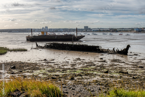 Upnor near Rochester & the Medway Estuary in Kent, England photo