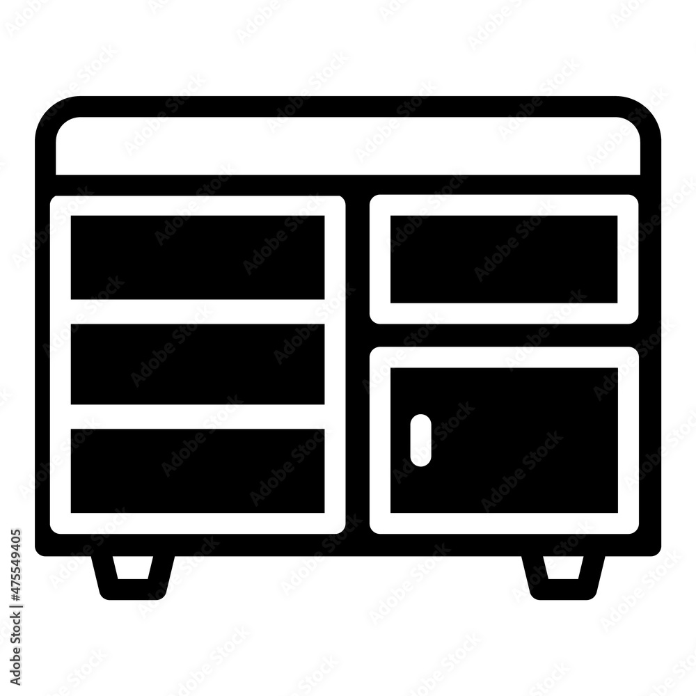 Interior Home Furniture Flat Icon Isolated On White Background Interior Home Furniture Flat Icon Isolated On White Background