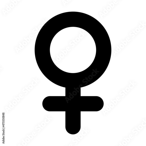 Obraz na plátně Female gender sign vector icon
