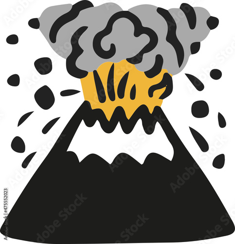volcanic eruption icon