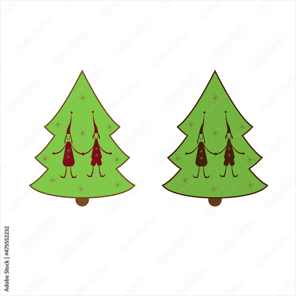 Gnomes on the tree, festive mood. Gnomes on the tree, festive mood.