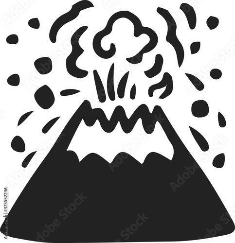 volcanic eruption icon