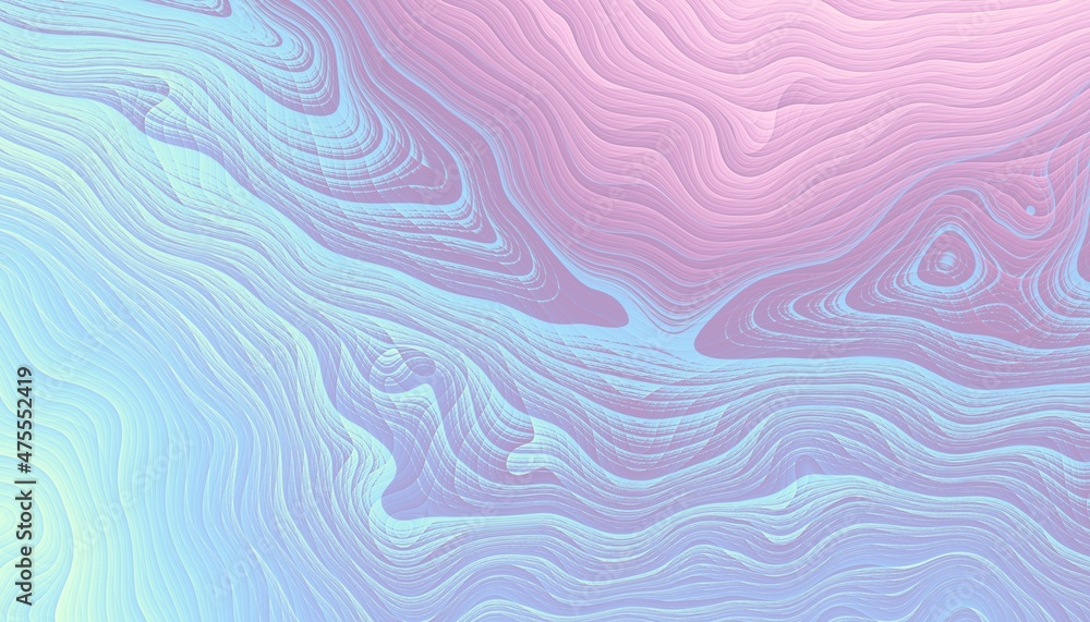 Abstract wavy fractal