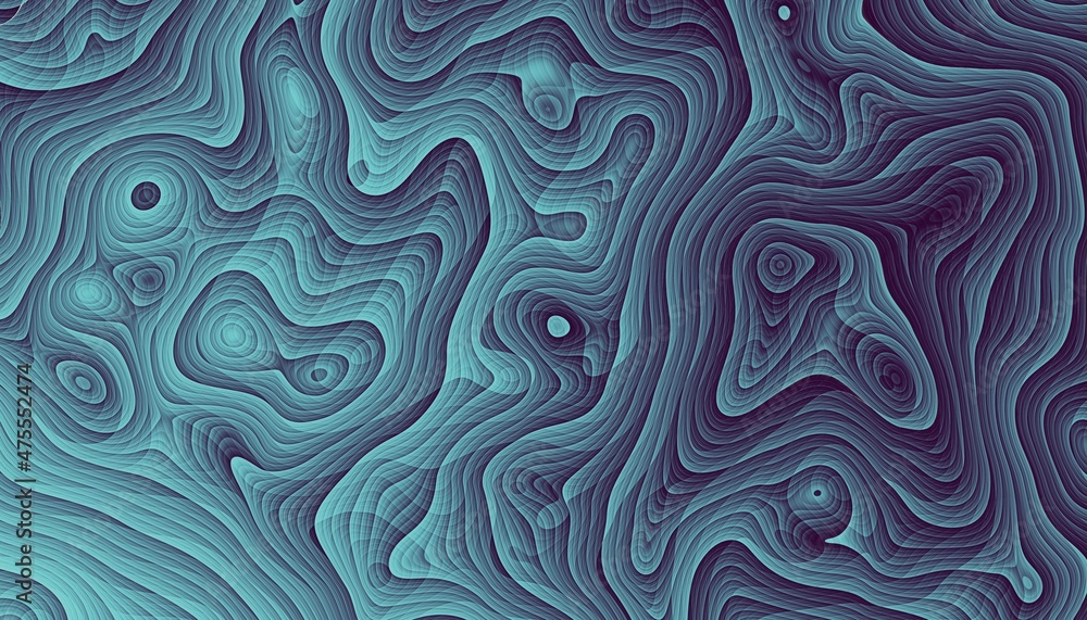 Abstract wavy fractal