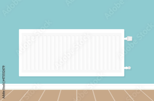 room heating radiator- vector illustration