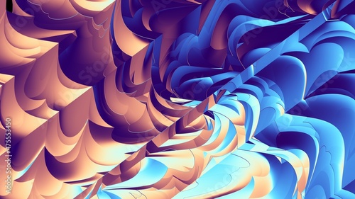 Abstract futuristic background. Horizontal pattern with aspect ratio 16 : 9