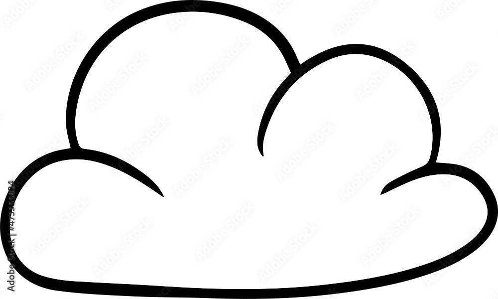 Cloud Drawing Cartoon Icon Cloud Drawing Cartoon Icon