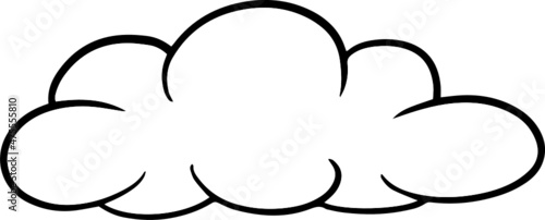 Fototapeta Naklejka Na Ścianę i Meble -  Cloud Drawing Cartoon Icon
