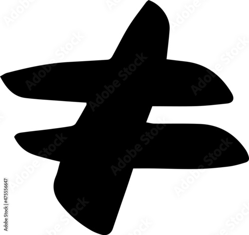 maths symbol hand drawn icon