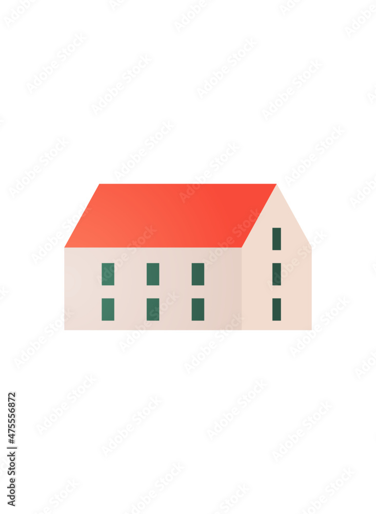 Property and building flat vector illustration. Property and building flat vector illustration.