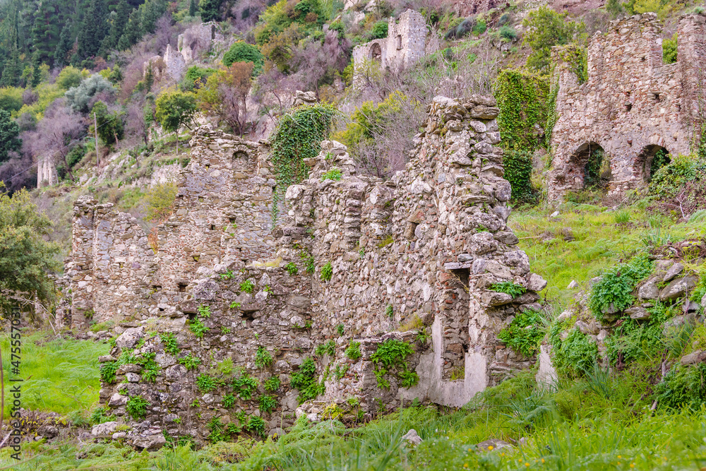 Mystras Town, Peloponnese, Greece