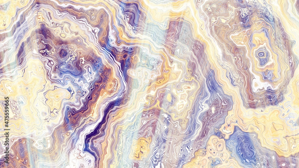 Psychedelic retro abstract background. Aspect ratio 16 : 9
