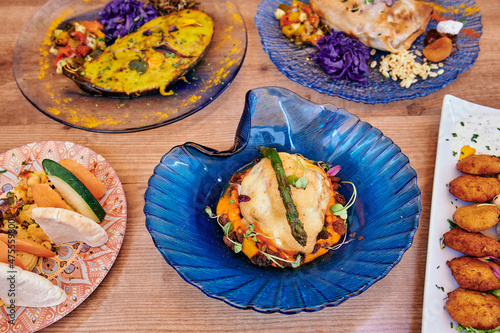 a mediterranean sefardic food healthy composed design delivery just eats uber deliveroo cordoba flamenco	
 photo