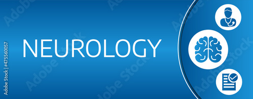 Blue Neurology Medical Background Illustration