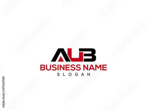 Letter ABU logo monogram emblem style with Colorful design for your business