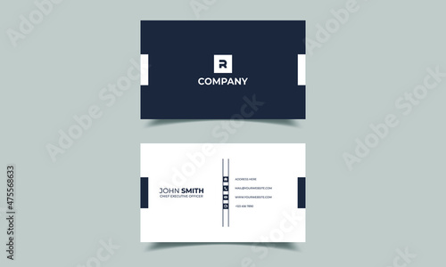 corporate business card design vector