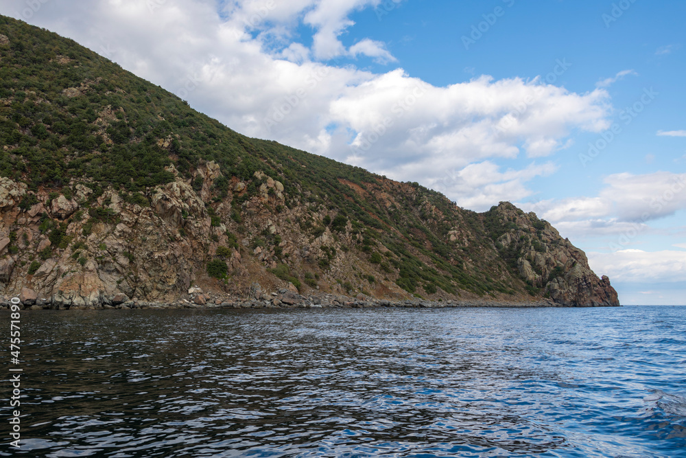 Seascape. View of the Black Sea coast of the Crimea peninsula. Travel concept. Seascape. View of the Black Sea coast of the Crimea peninsula. Travel concept.