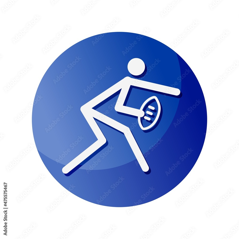 Rugby icon. A symbol dedicated to sports and games. Vector illustrations. Rugby icon. A symbol dedicated to sports and games. Vector illustrations.