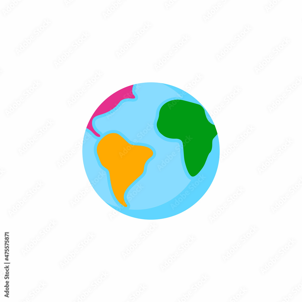 Earth globe icon vector illustration Earth globe icon vector illustration