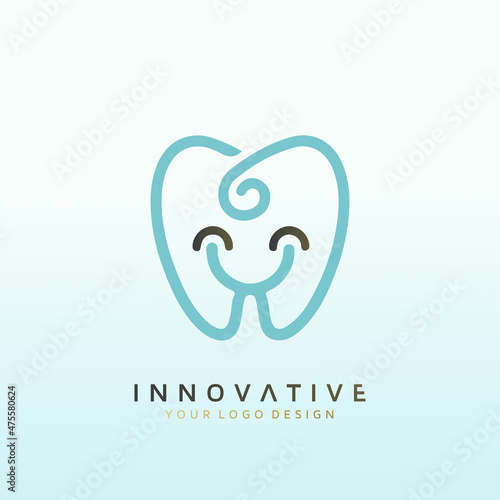 Modern and Fun Kids Dental Office Logo