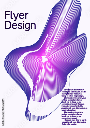 Creative background from abstract lines to create a fashionable abstract cover, banner, poster, booklet.