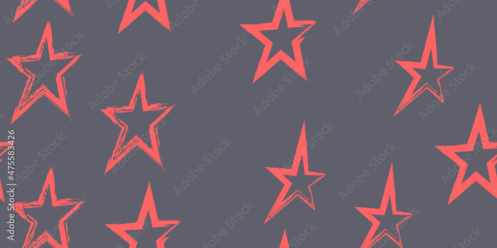 Obraz premium Creative stylish background. Brush stroke vector illustration. Seamless pattern.
