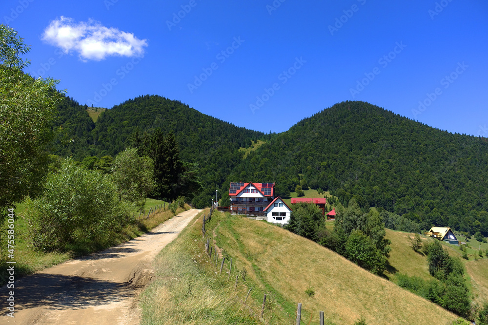 Magura Village  in the Carpathians, Romania, Europe 