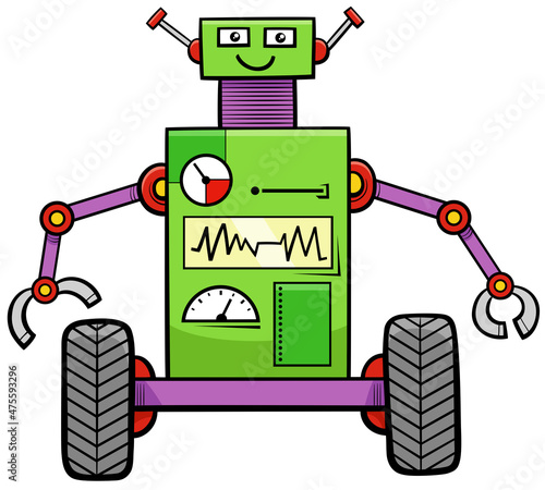 cartoon funny robot fantasy character