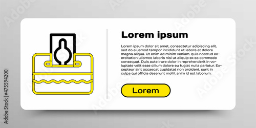 Line Donate or pay your zakat as muslim obligatory icon isolated on white background. Muslim charity or alms in ramadan kareem before eid al-fir. Colorful outline concept. Vector