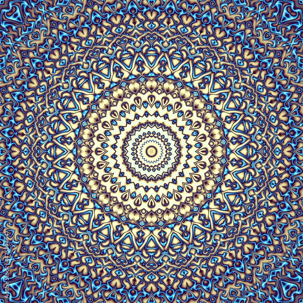 Abstract geometrical background. Ornamental symmetric pattern Abstract geometrical background. Ornamental symmetric pattern