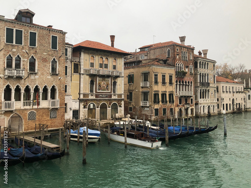 Buildings along the Grand Canal in Venice