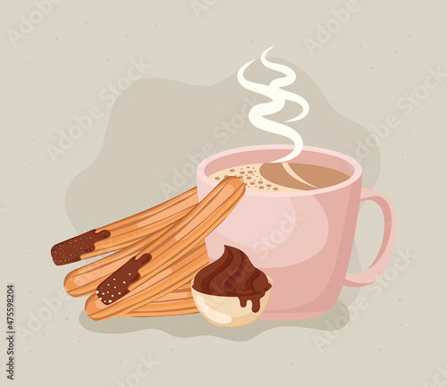 hot chocolate and churros