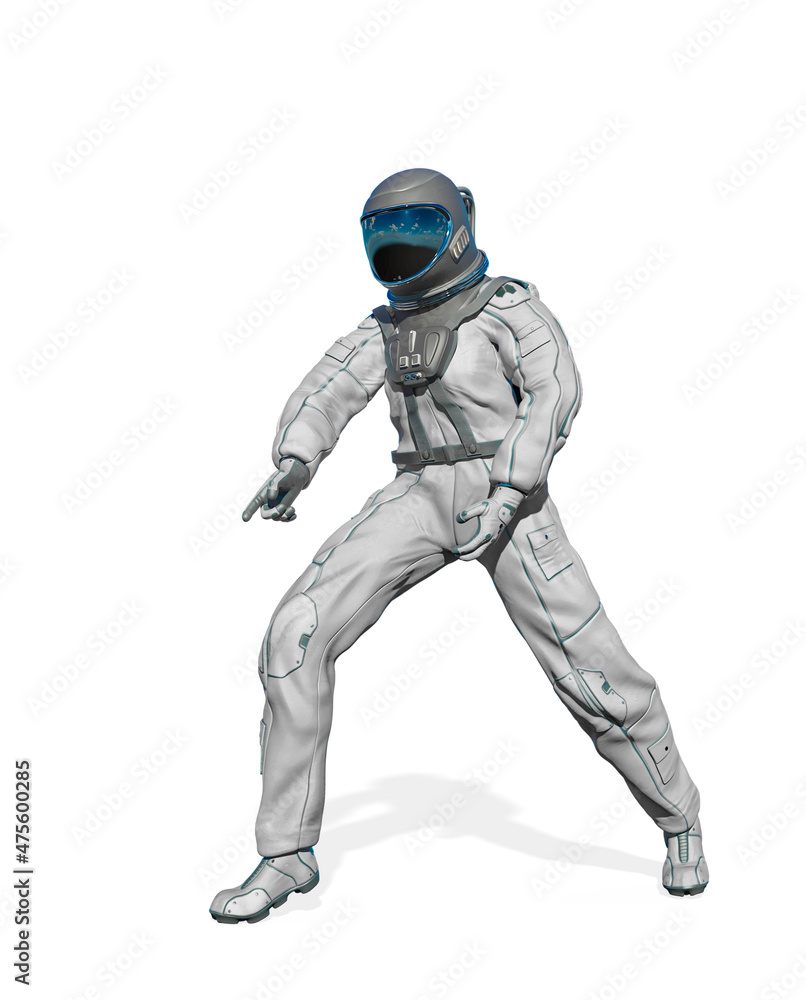 astronaut found something on white background astronaut found something on white background