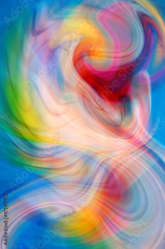 Wallpaper Mural Abstract illustration of a moving, dancing and playful rainbow Torontodigital.ca