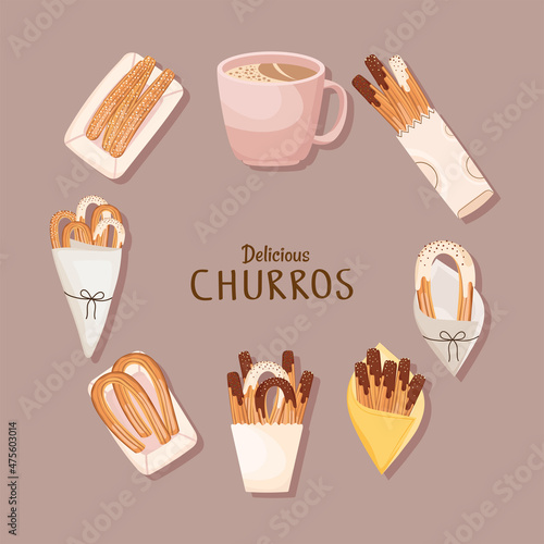 delicious churros sweet