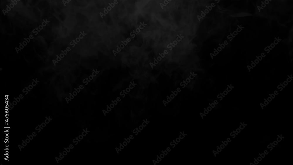 Realistic Atmospheric Gray Smoke on Black Background. White Fume Slowly Floating Rises Up. Abstract Haze Cloud. Animation Mist Effect. Smoke Realistic Atmospheric Gray Smoke on Black Background. White Fume Slowly Floating Rises Up. Abstract Haze Cloud. Animation Mist Effect. Smoke