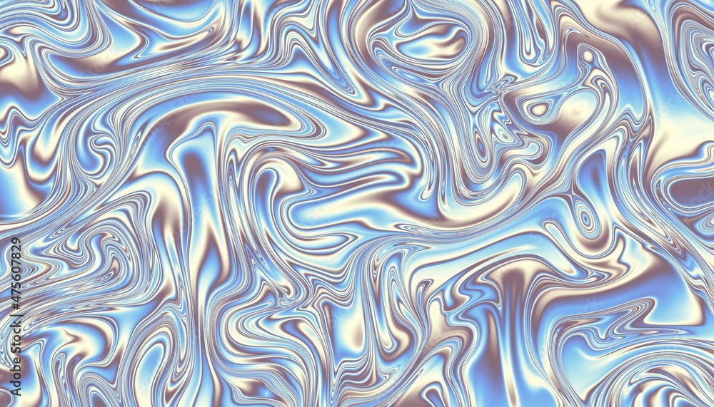 Fototapeta premium Wavy abstract futuristic background