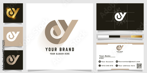 Letter ey or ay monogram logo
