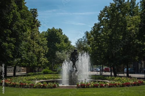 Plzen, Czech Republic, June 2019 - view of Orchard Circle -Kopecky sets (Sadový okruh - Kopeckého sady) at Mestský Park