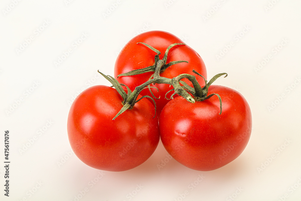 Red bright ripe tomato branch Red bright ripe tomato branch